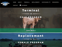 Tablet Screenshot of integritybeef.org